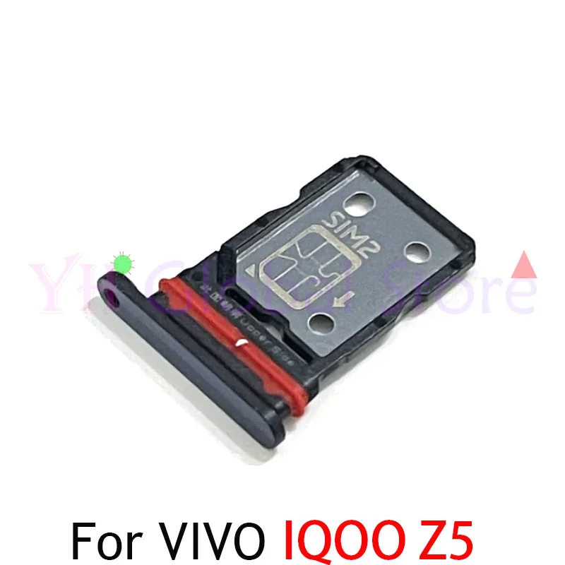 

5PCS For VIVO IQOO Z1 Z1X Z3 Z5 Z5X Sim Card Slot Tray Holder Sim Card Repair Parts