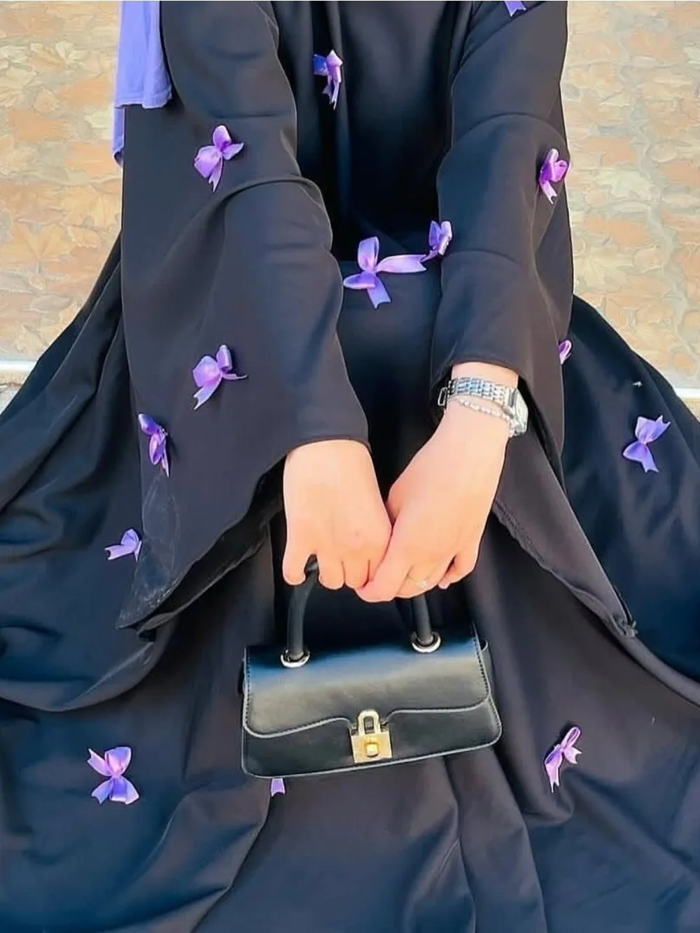 فستان نسائي للعيد بفيونكة عباية إسلامية حفلة جلابية رمضان فساتين طويلة فضفاضة فيستدوس لارغوس قفطان عربي رداء طويل المغرب الخريف #2