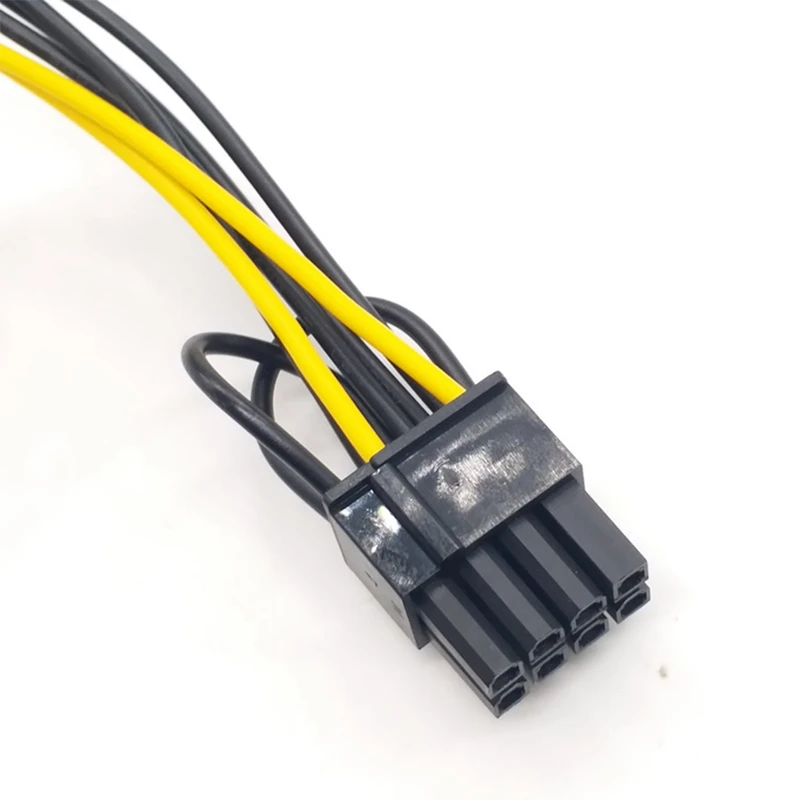 10 Uds. Cable de alimentación PCI-E de 15 pines SATA macho a 8 pines (6 + 2) Cable SATA de 20Cm Cable de 15 pines a 8 pines 18AWG para tarjeta gráfica