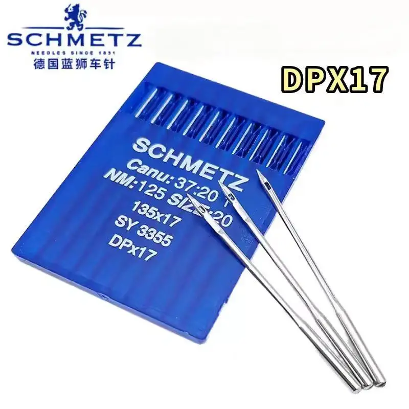 

10 PCS DPX17 SCHMETZ Needles For Industrial Walking Foot / Chainstitch Sewing Machine SY3355 37:20 135X17 SY 3357
