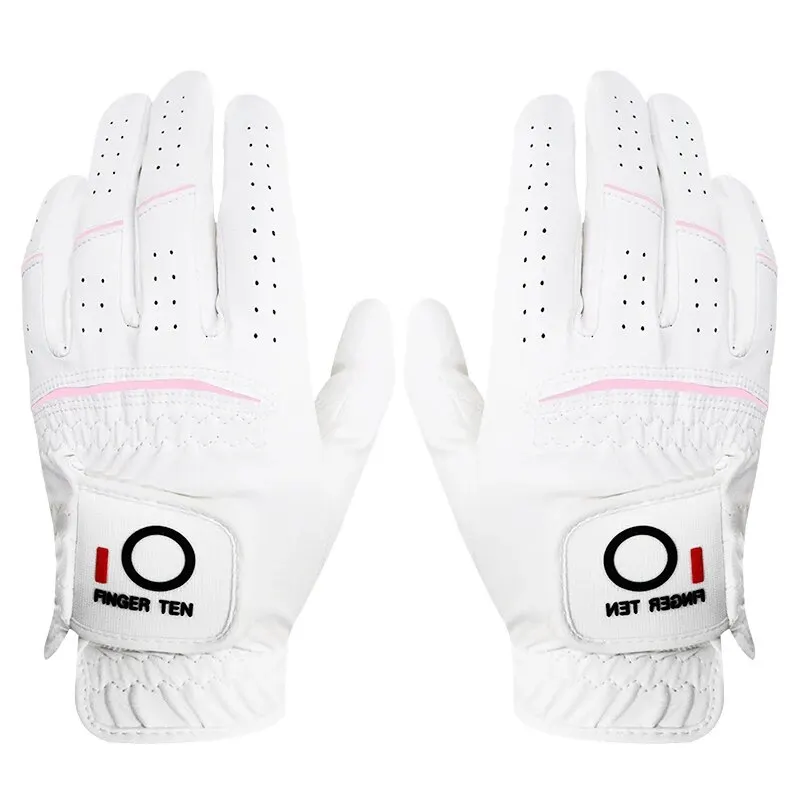 Women's Golf Gloves for Left Right Hand Synthetic Leather 1 Pair, Rain Grip Ladies Glove for Right Left Handed Golfer