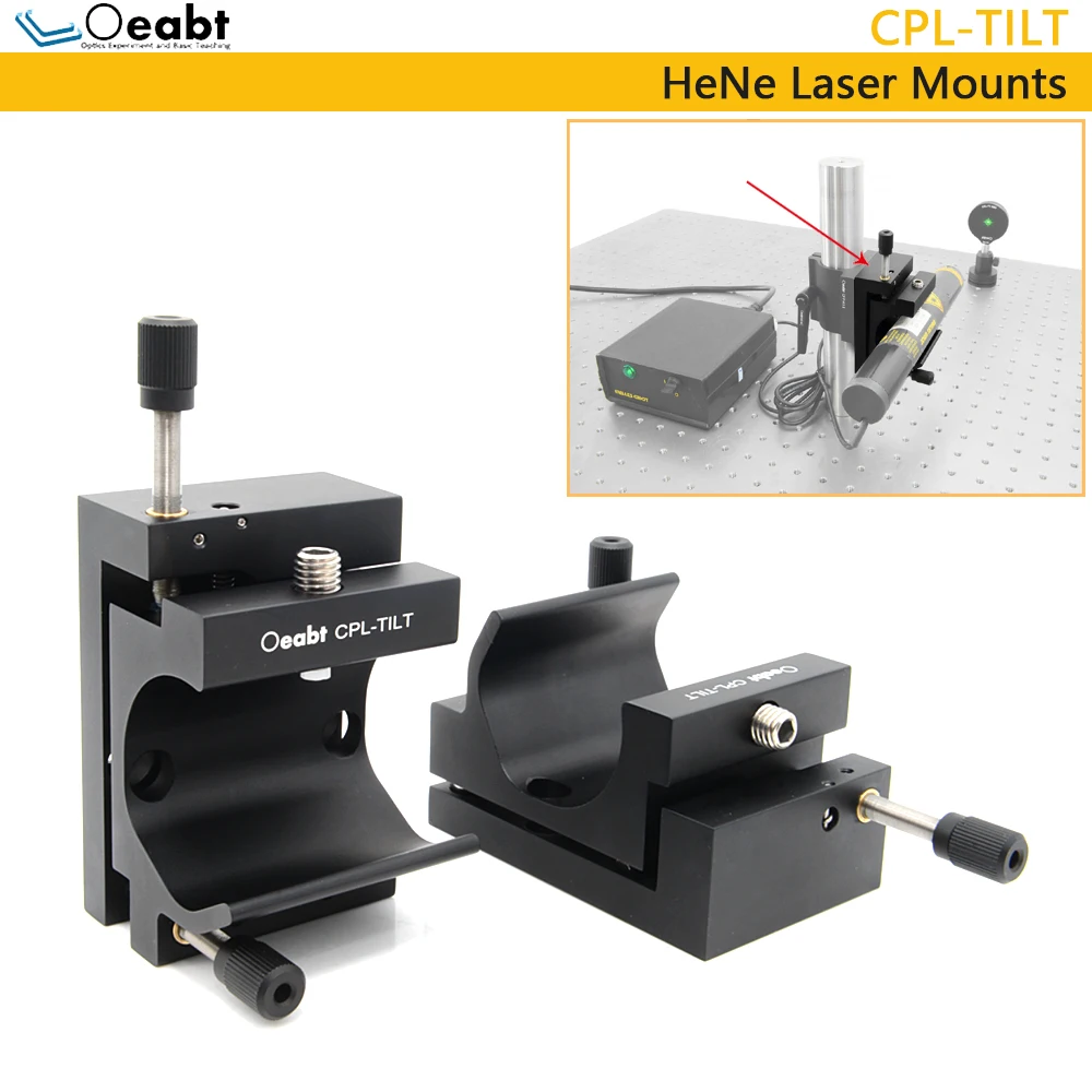 CPL-TILT HeNe Laser Mounting Base HeNe Laser Clamping Frame Fine-tuning Positioning Optical Experiment Equipment Oeabt