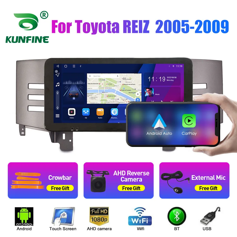 

10.33 Inch Car Radio For Toyota REIZ 2005-2009 2Din Android Octa Core Car Stereo DVD GPS Navigation Player QLED Screen Carplay