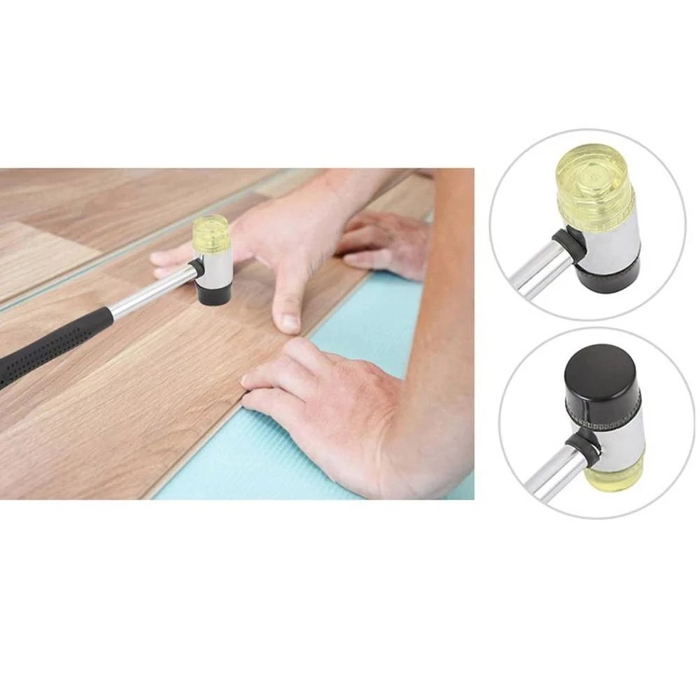 35Mm 2 Mặt Tập Búa Cao Su Đa Năng Kính Cửa Sổ Hạt Búa Nylon Đầu Cao Su Mallet