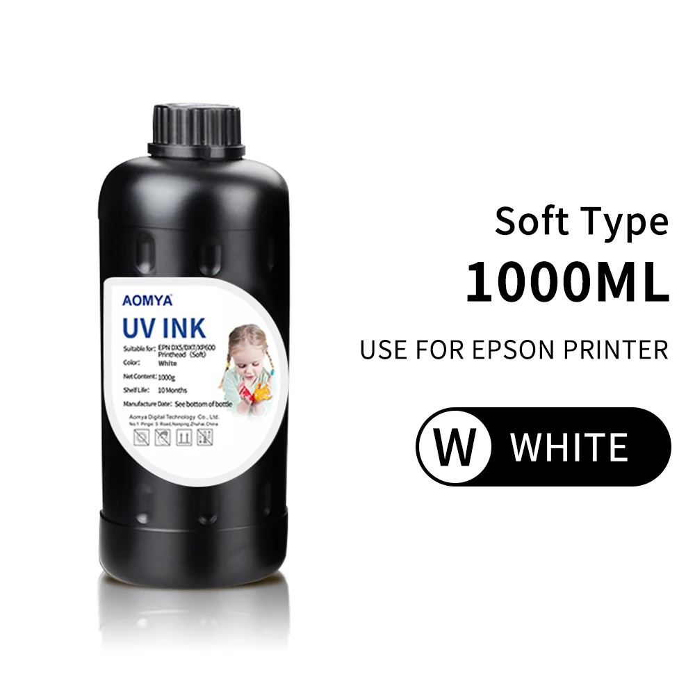 1000ml LED UV ink For Epson 1390 XP600 TX-800 1400 1410 L800 L1800 R290 R330 for DX5 DX7 DX10 UV flatbed / Modified Printer