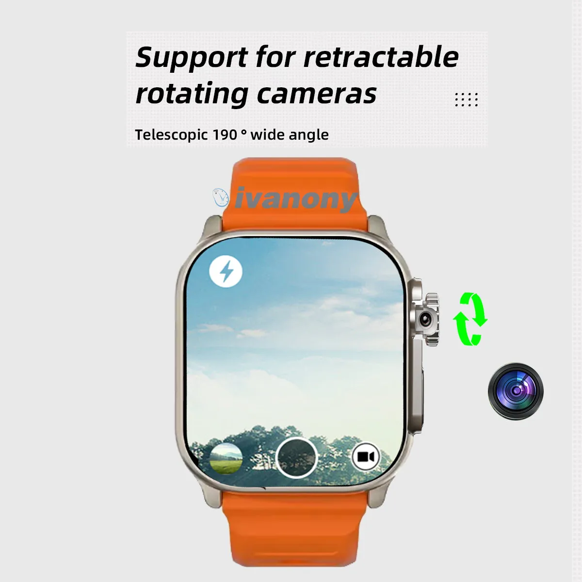 ساعة ذكية 4G بطاقة SIM وكاميرا WIFI 2.2 بوصة شاشة Amoled GPS APP تنزيل متجر Google Play Whatsapp Reply Smartwatch Women