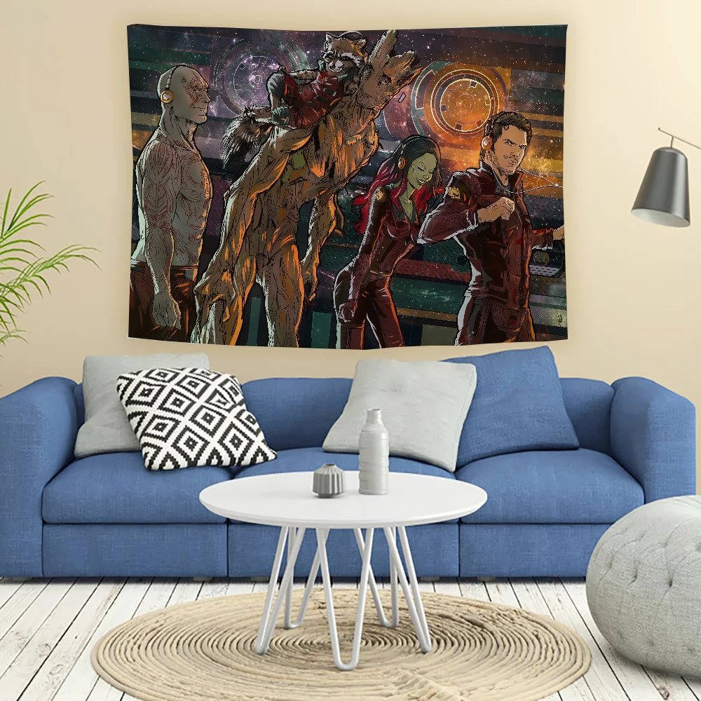 Guardians of the Galaxy Large Tapestry on the Wall Hanging Hippie Kanye Decorations Bed Room Decor Y2k Anime Decoration Home