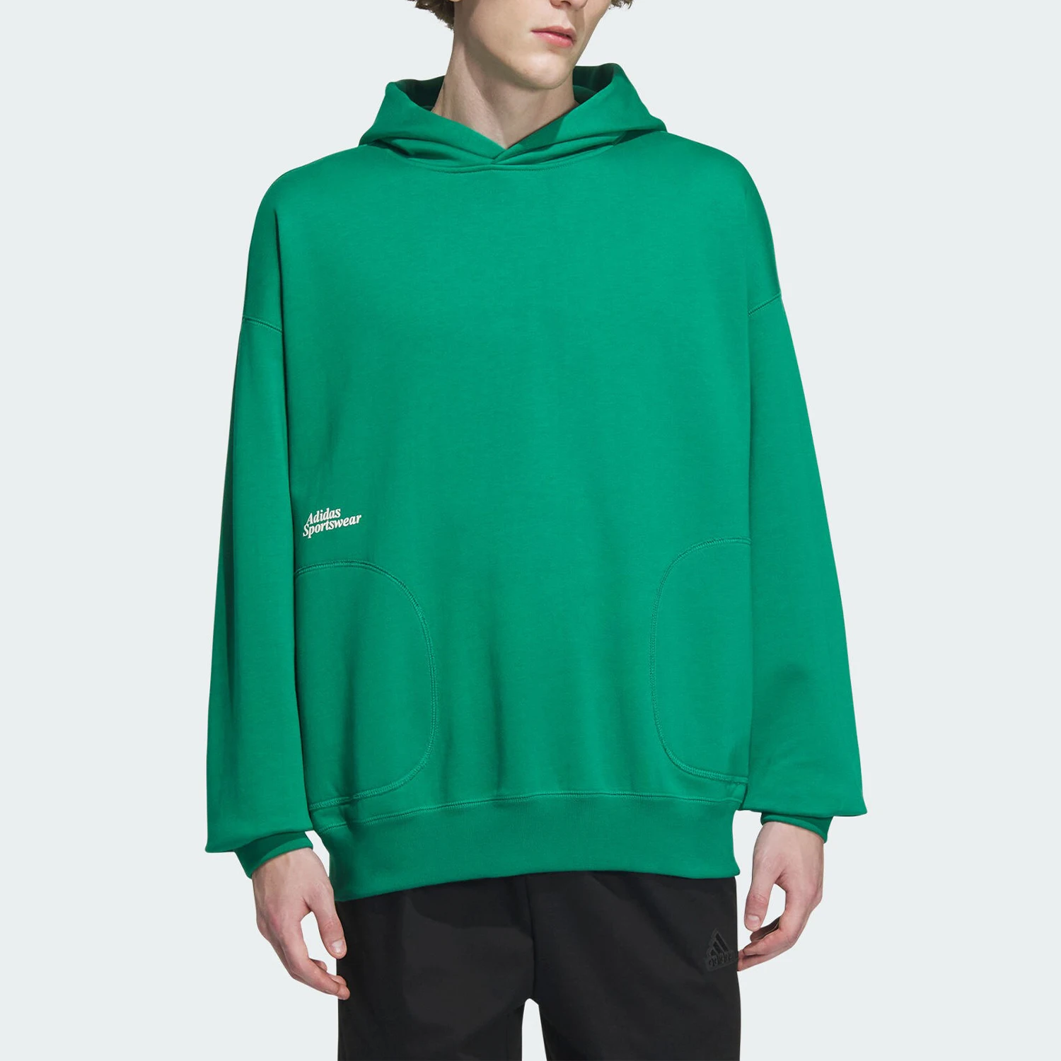 Adidas genuine new men's and women's printed casual sports hoodie double-sided wear IZ1617