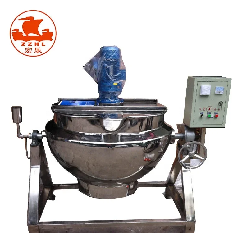 Milk Boiling Kettle Tank Milk Cooking Pot Candy Making Machine Sausage Cooking Machine