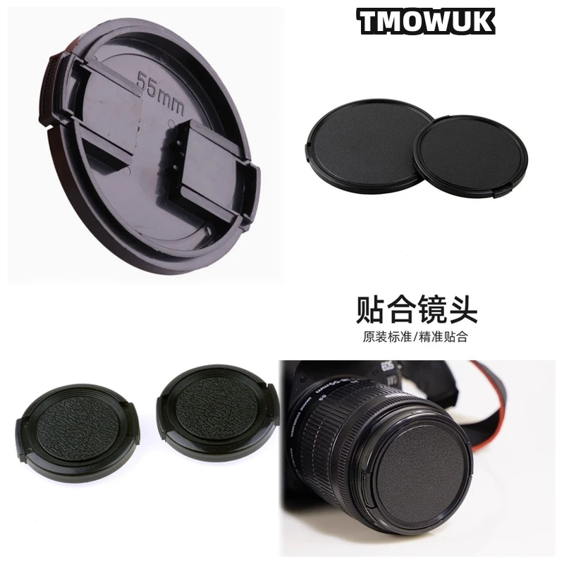 

For Nikon Z50 II Z6 III D70s D800 D810 D850 D3000 D3100 D3200 D3300 Camera Lens Cap Protective Cover Center Pinch Snap-on 49mm 5