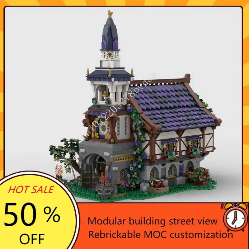 

4001 шт., горячее город MOC Rathaus, городской зал, головоломка, креативная архитектура StreetView, сделай сам, сборная модель, подарок на день рождения, Рождество