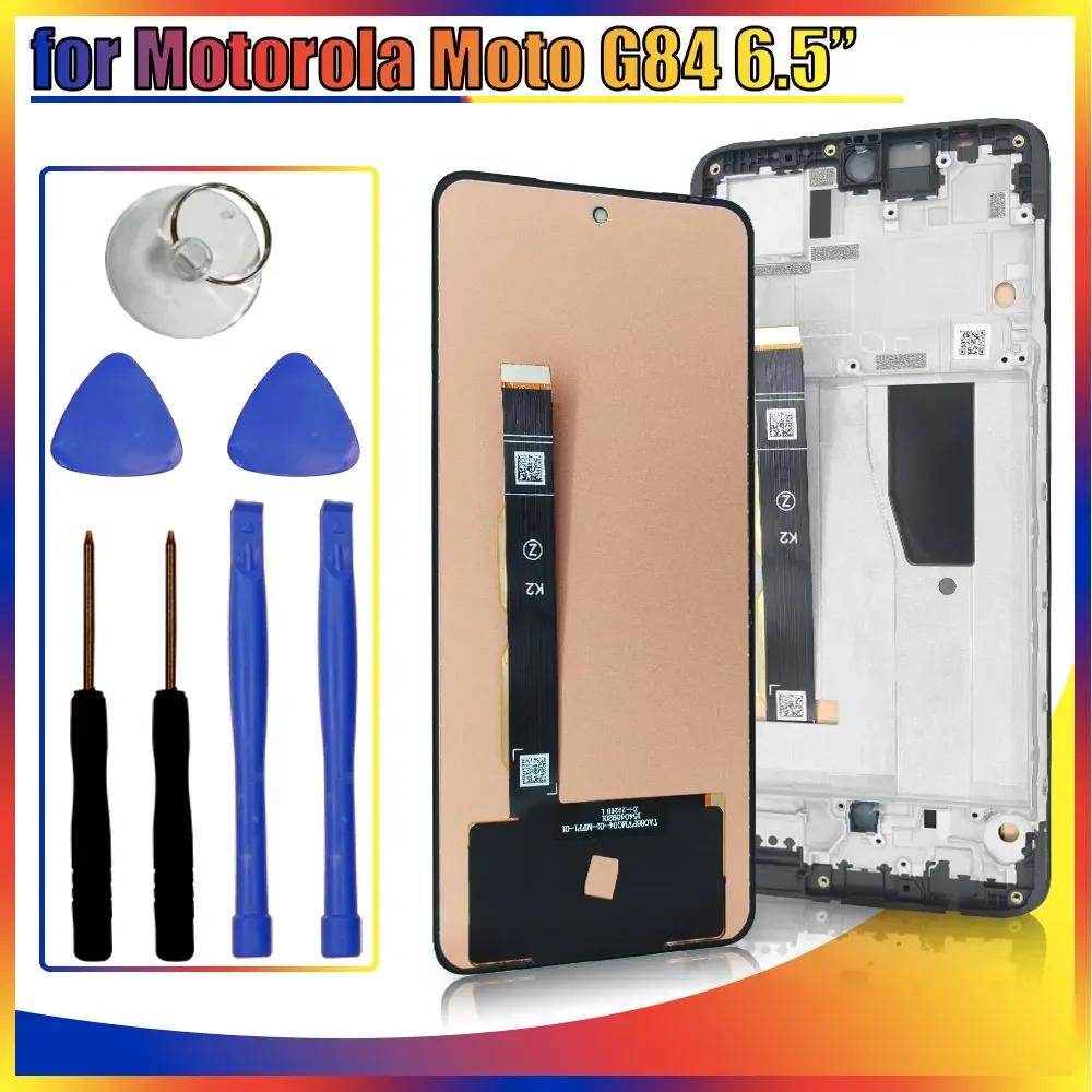 6.5\'\' LCD for Motorola Moto G84 XT2347 LCD Display Touch Screen Digitizer Replacement for Moto G84 XT2347-1 XT2347-2 LCD Display