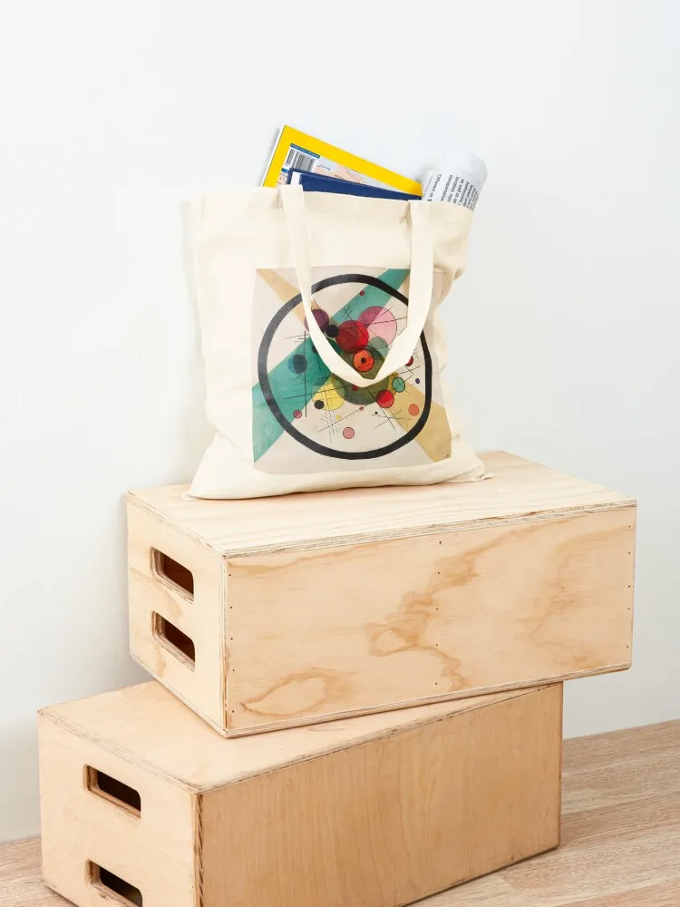 فاسيلي كاندينسكي - دوائر على دائرة حمل حقيبة يد نسائية للمتسوقين حقيبة يد للمتسوقين #4