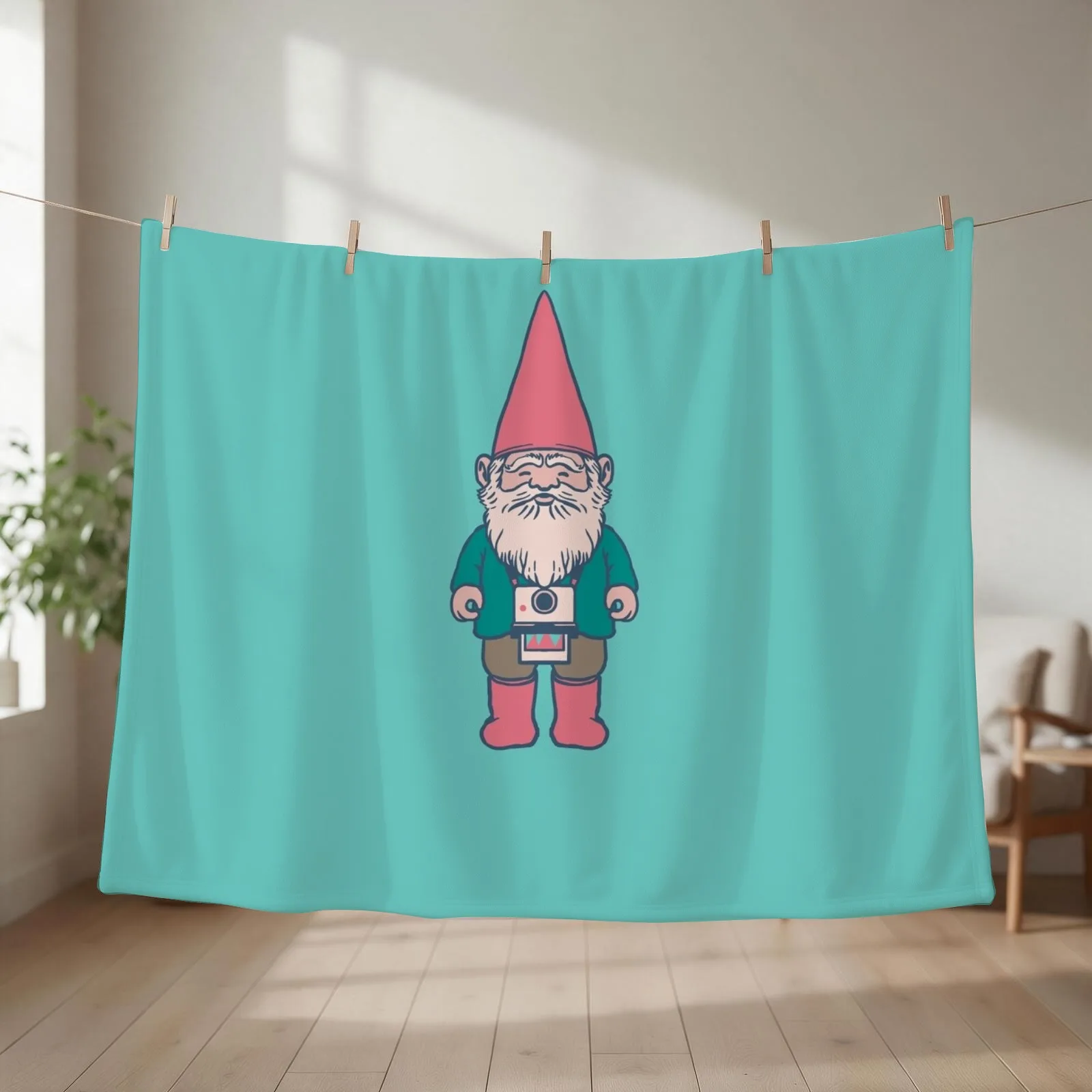 Le Petit Voyageur Throw Blanket couch cozy soft plush fuzzy picnic outdoor blanket
