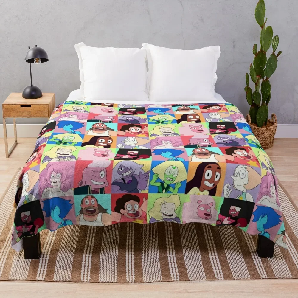 

Steven Universe Character Set! Throw Blanket Cozy Throw Blanket for Bed Sofa Chair