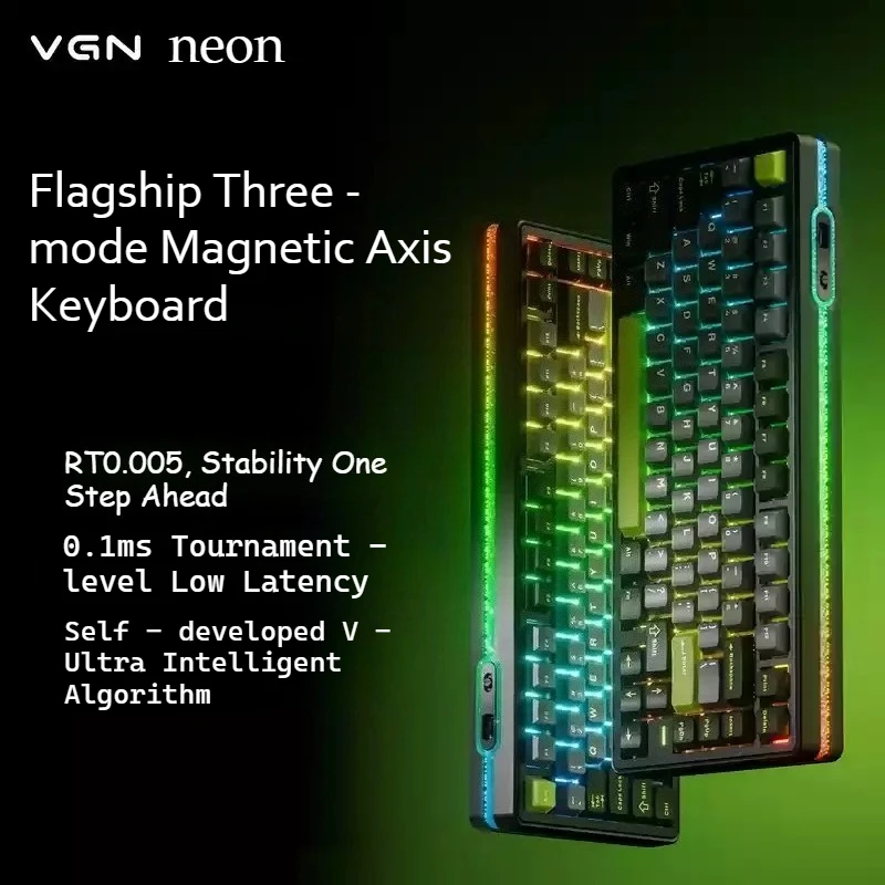 

Vgn Neon Magnetic Axis Keyboard Gaming Office Peripherals Hot Swap 75 Customizable Rgb Computer Mouse And Keyboard Accessories