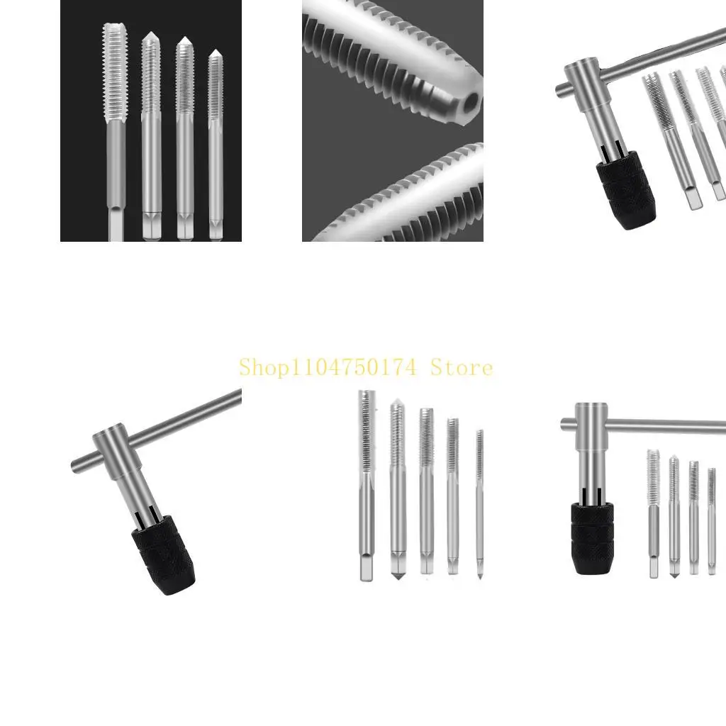 T-Handle Tap Wrench Precisions Thread Maker Set With Multiple Size Option For Metal Plastic Material Processing Top Sale