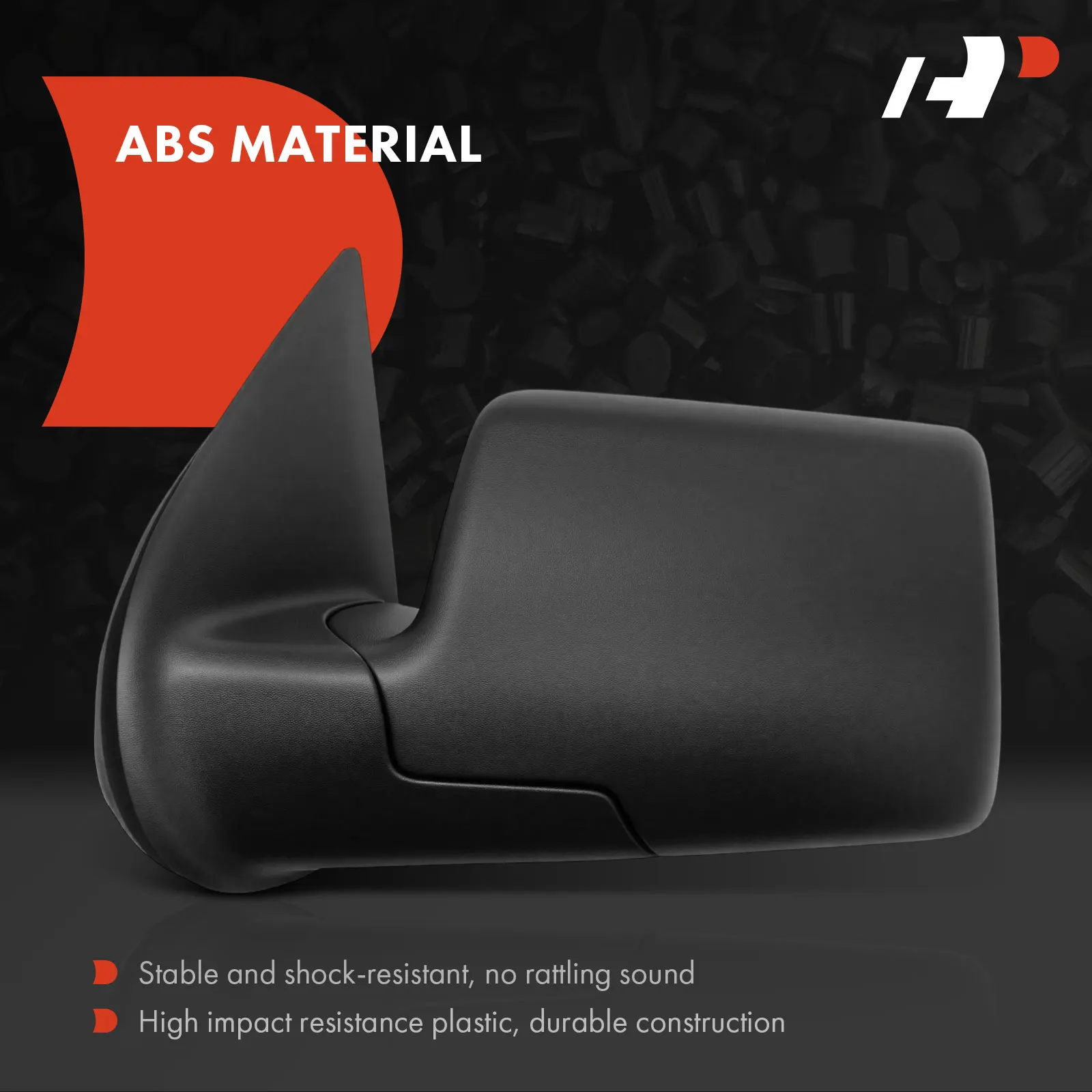 A-Premium Driver Side Power Door Mirror for Ford Explorer 2006-2010 Manual Folding Textured Black