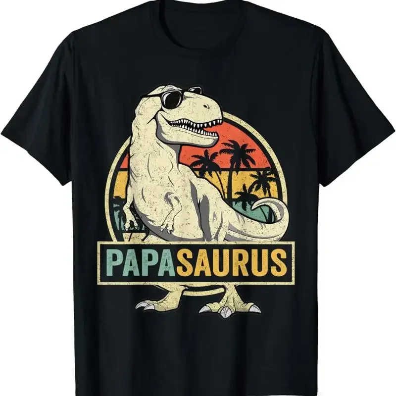 Papasaurus T Rex Dinosaur Papa Saurus Family Matching Shirt