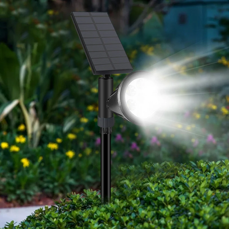 A76K 4 Pack Solar Lights,Outdoor Spotlight Powered Landscape Lighting For Pathway Garden Patio Yard Driveway Pool Auto On/Of