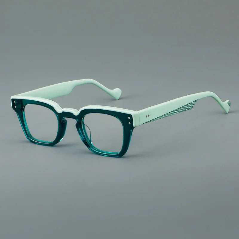 Retro Leopard Pattern Rectangular Plate Glasses Light Luxury Quality Personalized Prescription Frame Anti Blue Light Presbyopia