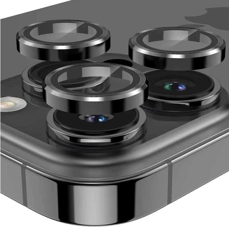 CxdEasy Install Lens Protection Glass for IPhone 16 15 14 13 12 11 Pro Max Plus Self-Locator Install Metal Camera Lens Protector