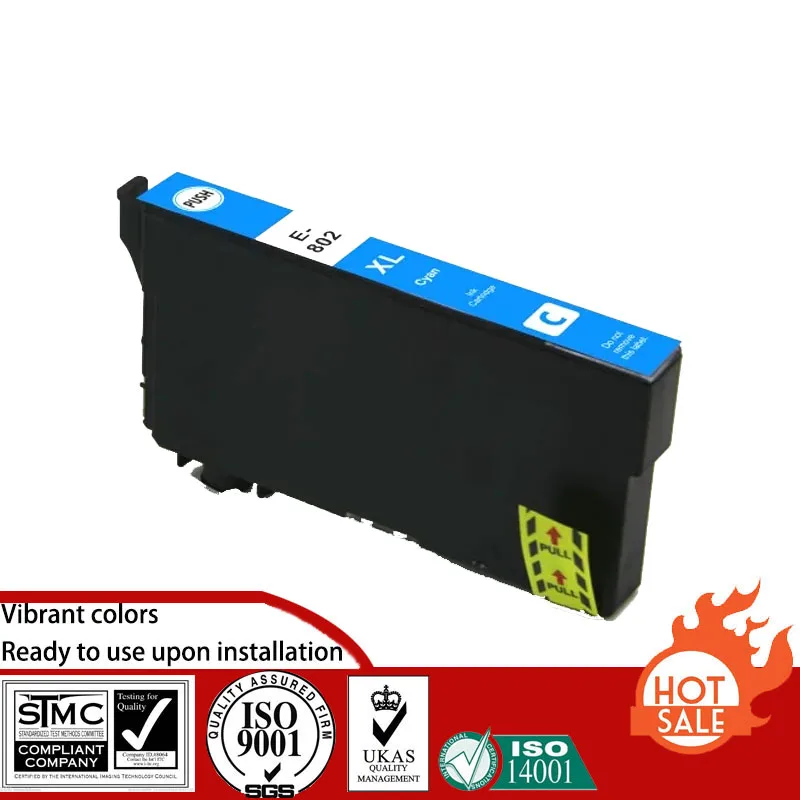 Compatible Ink Cartridge for Epson T802 802 suit For Epson WorkForce WF-4720/WF-4730/WF-4734/WF-4740/WF-4745,EC-4020/EC-4030