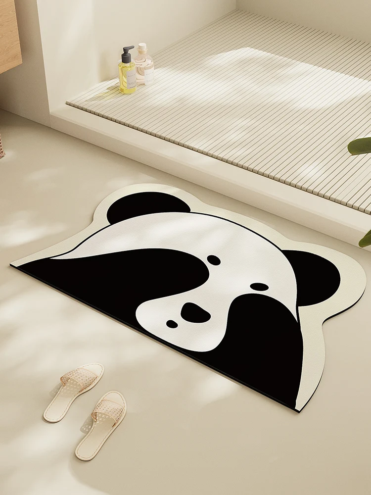 bathroom-mat-toilet-entrance-doormat-anti-slip-home-use-silicon-dinosaur-shape-absorbent-floor-rug-cartoon-style-machine-knitted