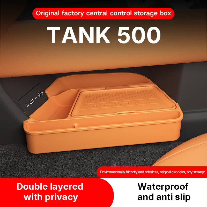 

2026 For Tank 500 Silicone Center Console Below Storage Box Tank 500 Central Control Organizer Mat Car Interior