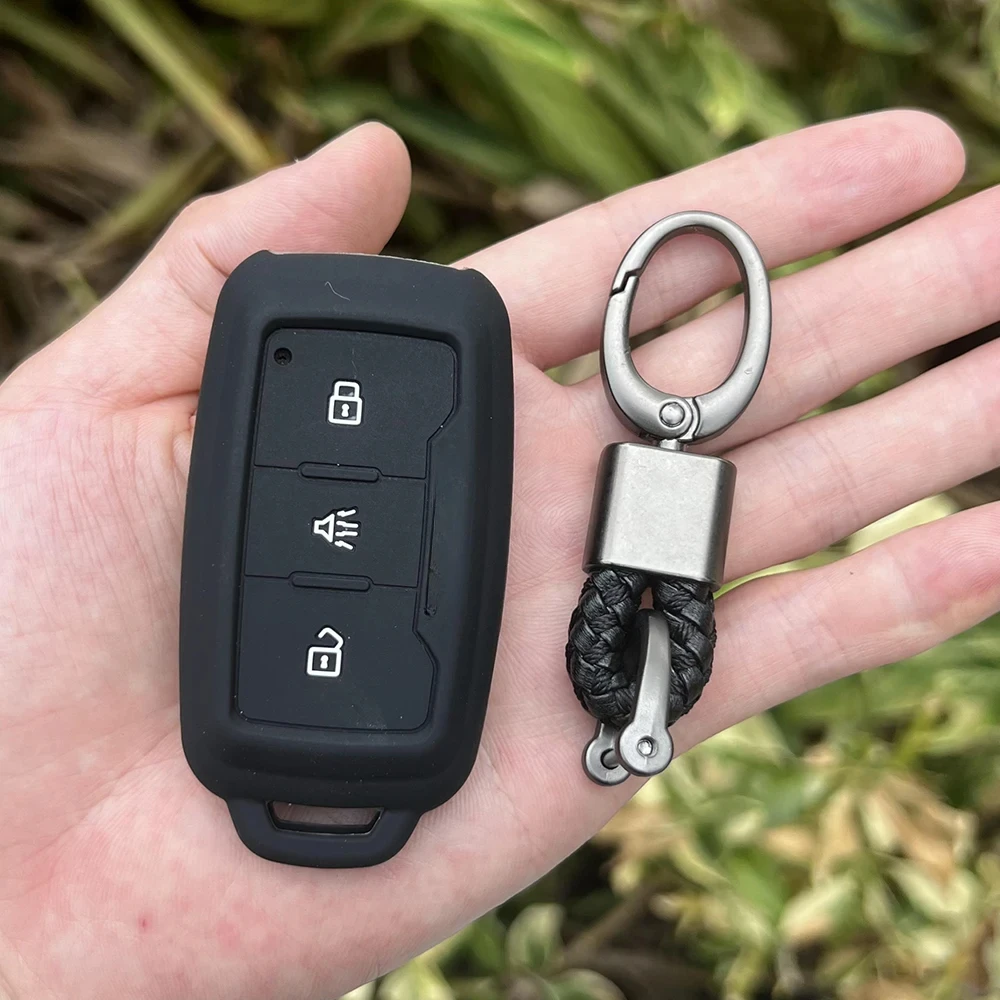 Rubber Key Protective Skin Set Case Cover For Chery Jetour X70 X90 X95 Plus 2020 2021 2022 Remote Holder Keychain Accessories