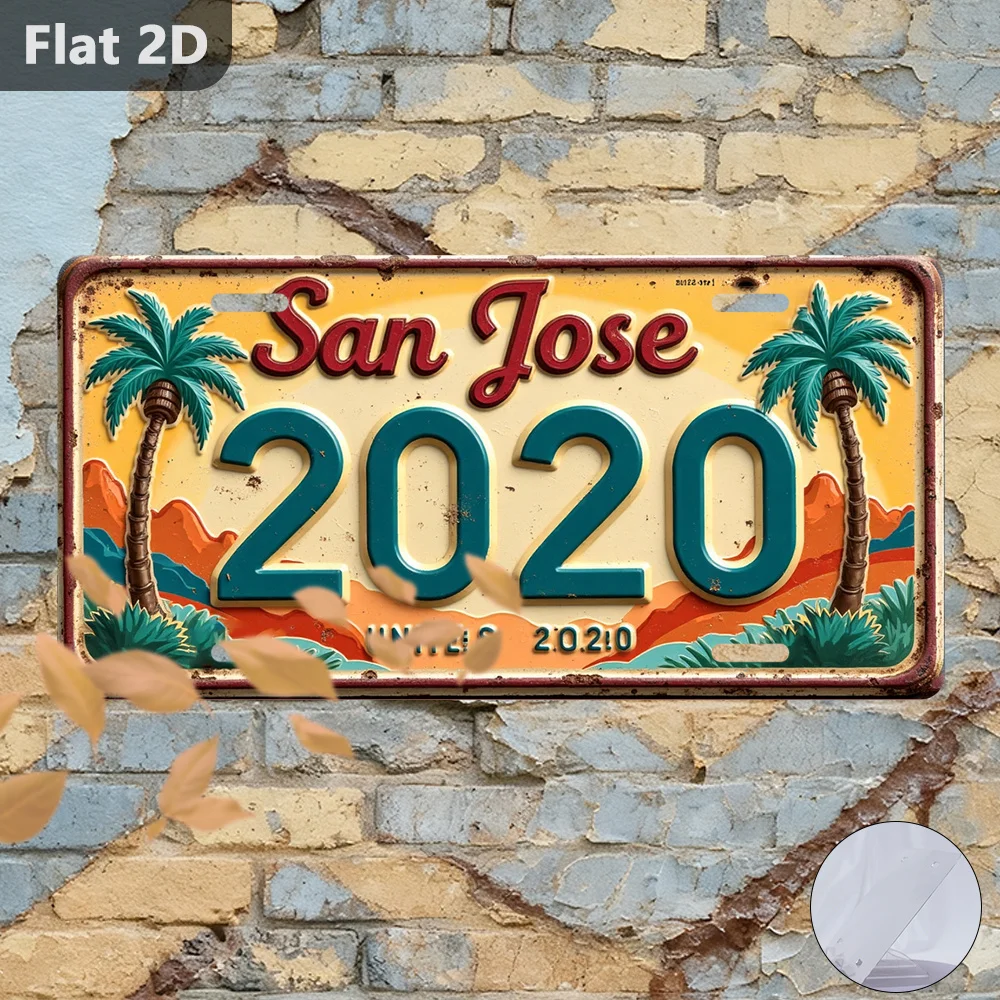 2D Flat, 1pc, Only for Decoration Decor, Outdoor Signs & Wall Decor , San Jose 2020  Sign