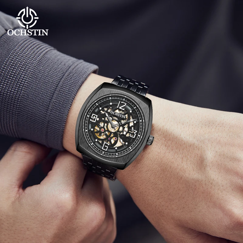 OCHSTIN Men's Watches Top Brand Luxury Business Automatic Mechanical Waterproof Stainless Steel WristWatches Relogio Masculino