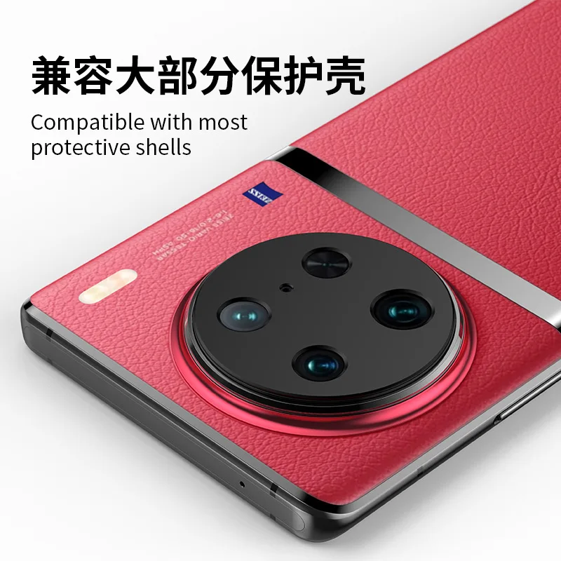 عدسة الكاميرا المعدنية ل فيفو X90 برو زائد عدسة حلقة غطاء الزجاج واقية ل فيفو X90Pro + X90Pro عدسة فيلم أسود