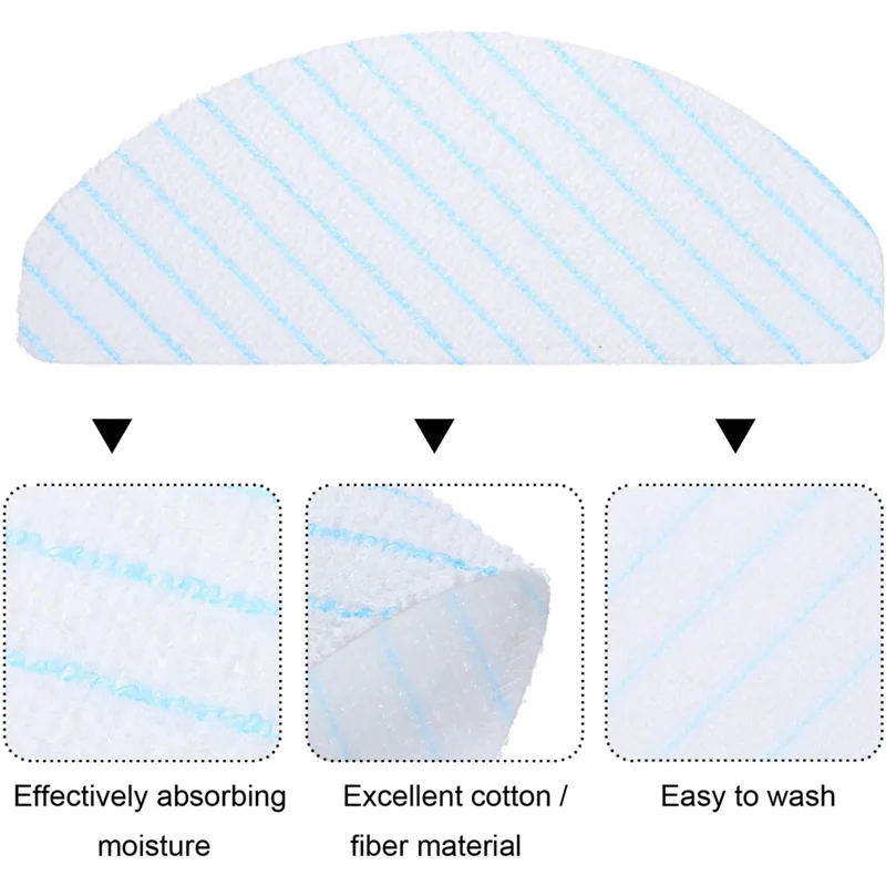 Paños de fregona desechables para Deebot T8/T8+/T8 AIVI/N8/ N8 Pro/ N8 Pro+/T9 /T9+/ X1 Plus/ T10 Plus, almohadillas de repuesto nuevas, 24 Uds.