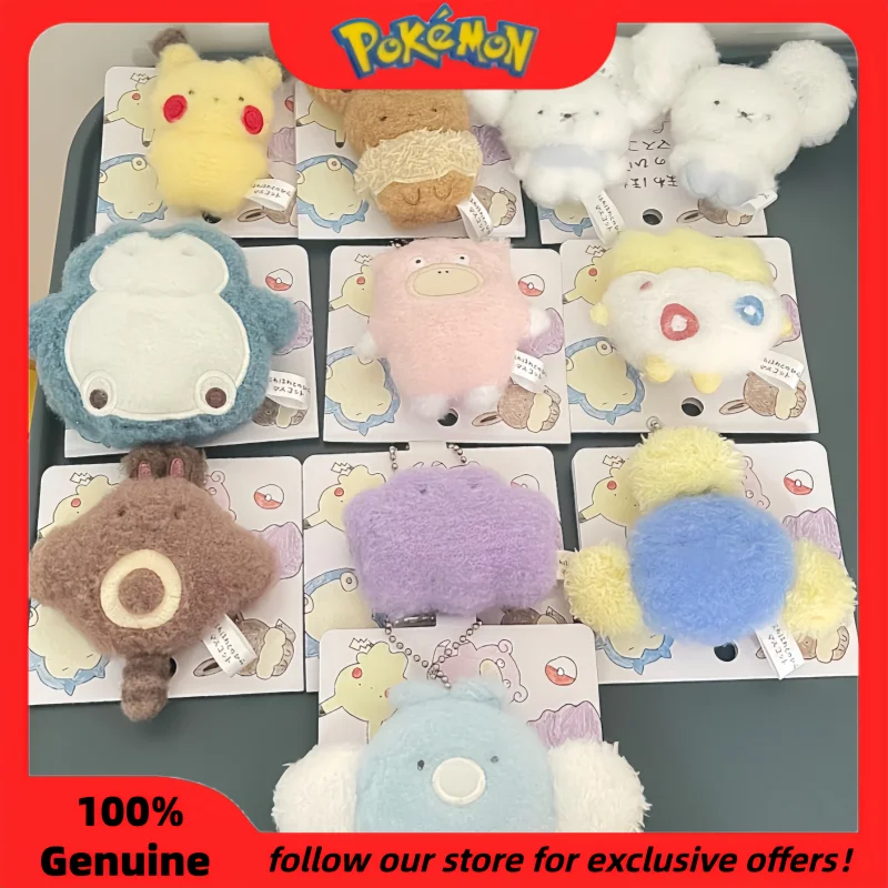 Muñeco de Peluche Original de la Serie PokéMon Palm Furry, Slowpoke, Snorlax, Tandemaus, Muñeco de Moda, Kit de Decoración, Juguete, Colgante Acg, Como Regalo