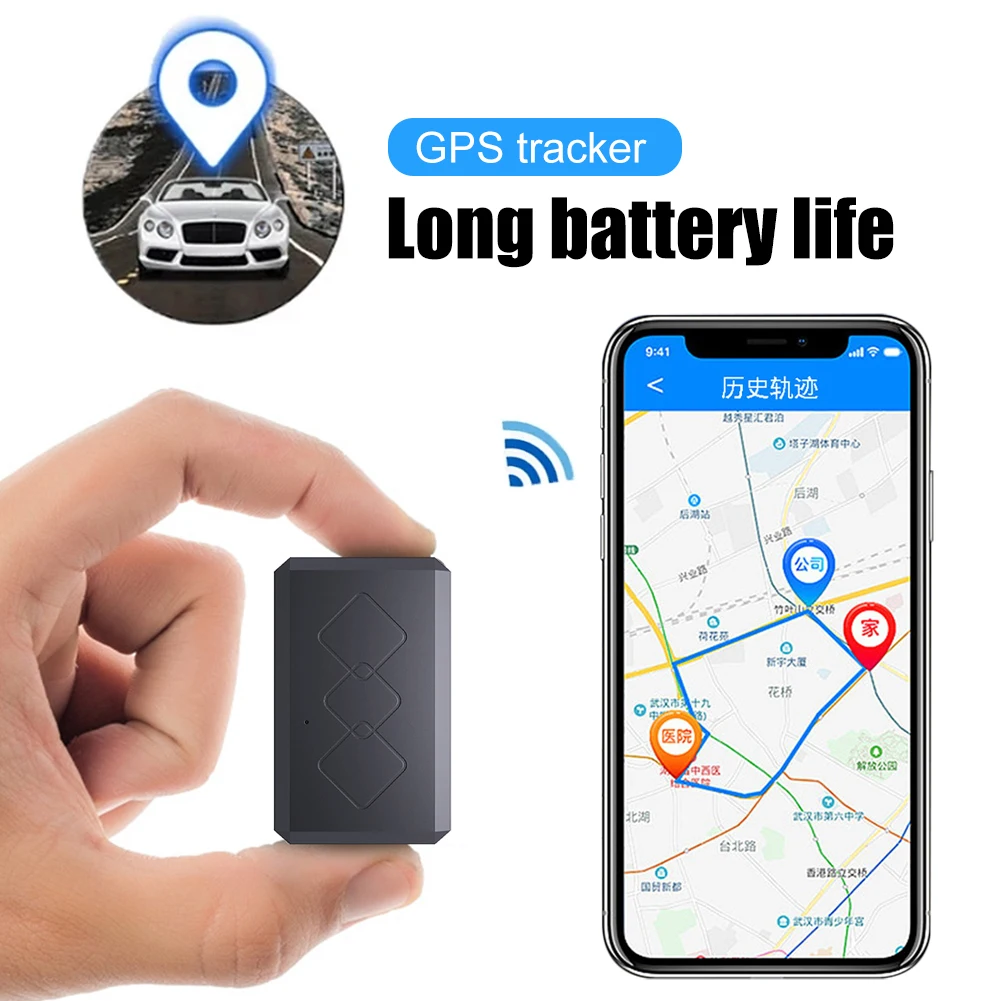 Car GPS Tracker Vehicle GPS Locator Pet Child Anti-Lost Tracking Device 10000mAh APP Control Audio Recording Magnetic Mount