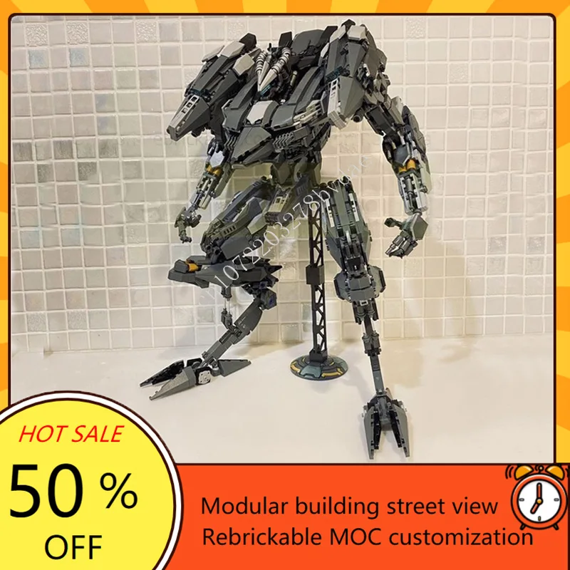 

2250PCS mech Swordfish Space War Military MOC SpaceShip Battle Model Custom Puzzles Architecture DIY Education Assembly Toy Gift