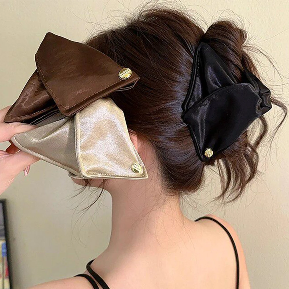 

Elegant Bow Hair Claw Crab Large Hairpins Women Girls Sweet Hair Ornament Hair Clips Ponytail Fashion Hair Accessories Styling