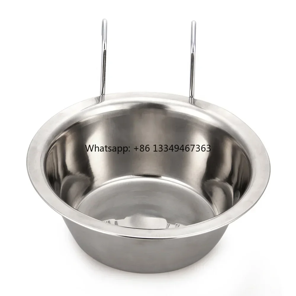 

Pet Water Food Feeding Bowls with Holder High Quality Stainless Steel