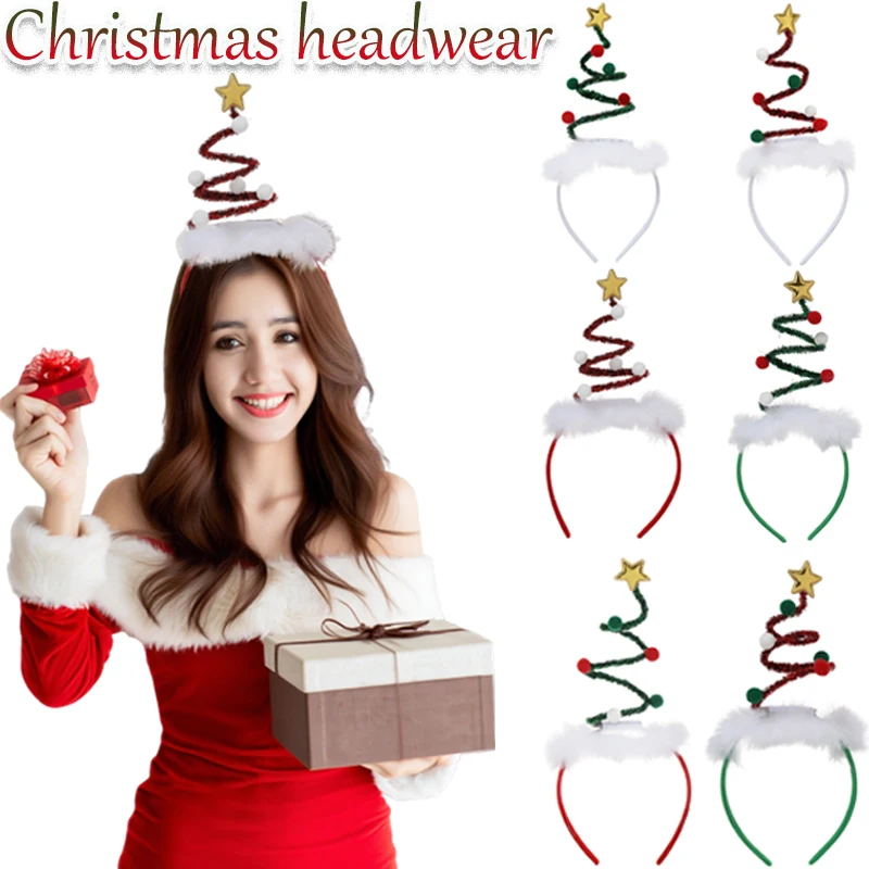 

30X13CM Elastic Christmas Headband Santa Claus Headband Men Women Xmas Decoration New Year Party Gift Headwear Accessories