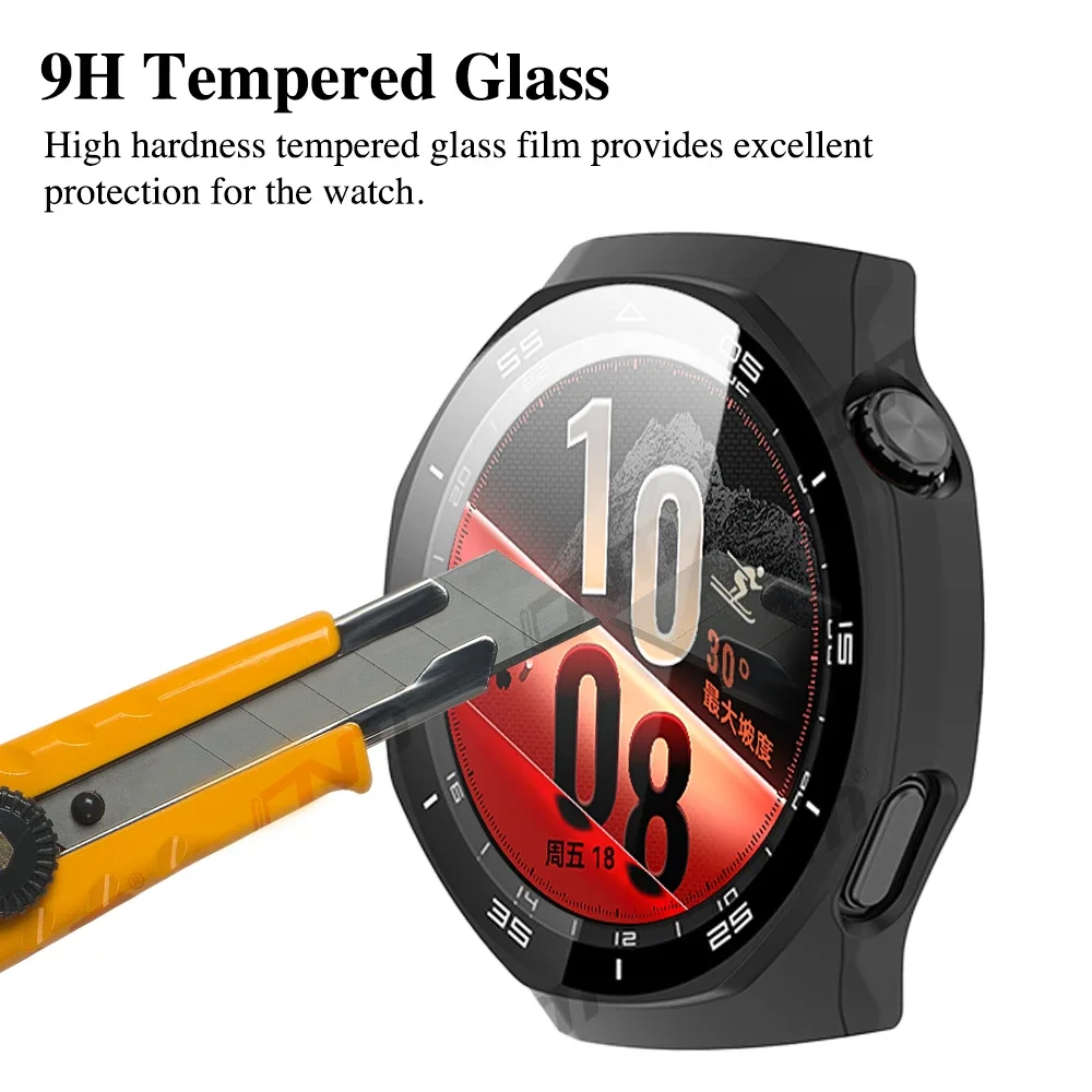 Hard PC Case For Huawei Watch GT6 GT7 41mm 46mm Tempered Glass+Full Coverage Shell Huawei Watch GT6-7 Pro 46mm Anti-scratch Case