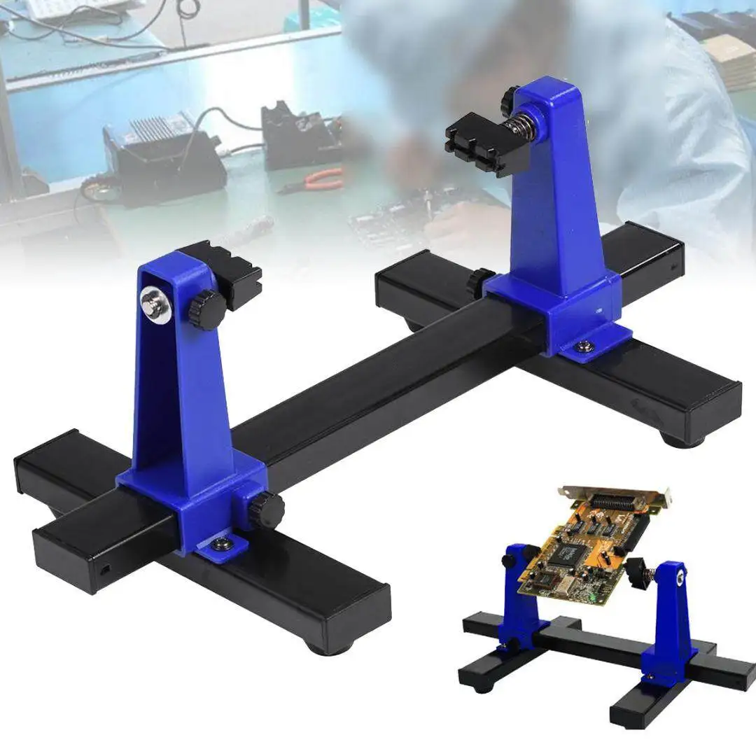 20cm/30cm/40cm/50cm Adjustable PCB Holder 360 ° Rotation Printed Circuit Board Jig Soldering Assembly Stand Clamp Repair Tools