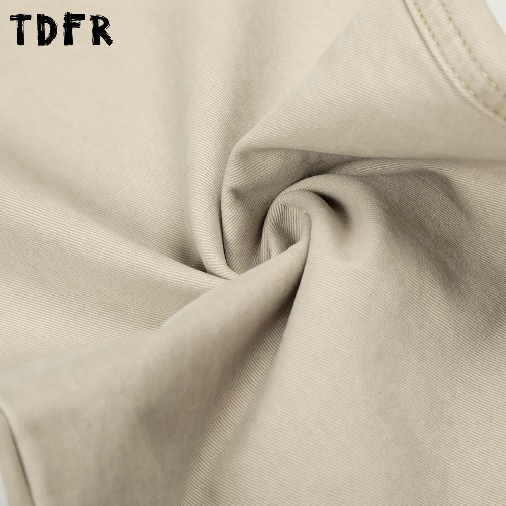 Pocket Banana Pants Mens Solid Color Retro Autumn Winter Casual Baggy Wide Leg Casual Trousers Man