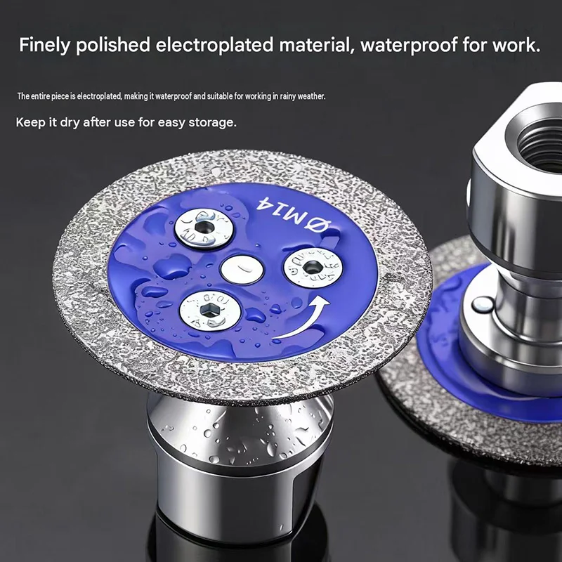 1PC 50mm Diamond Saw Blade with Thread Stone Cutting Disc Granite Sandstone Concrete Lettering Carving Grinding Tool view 6