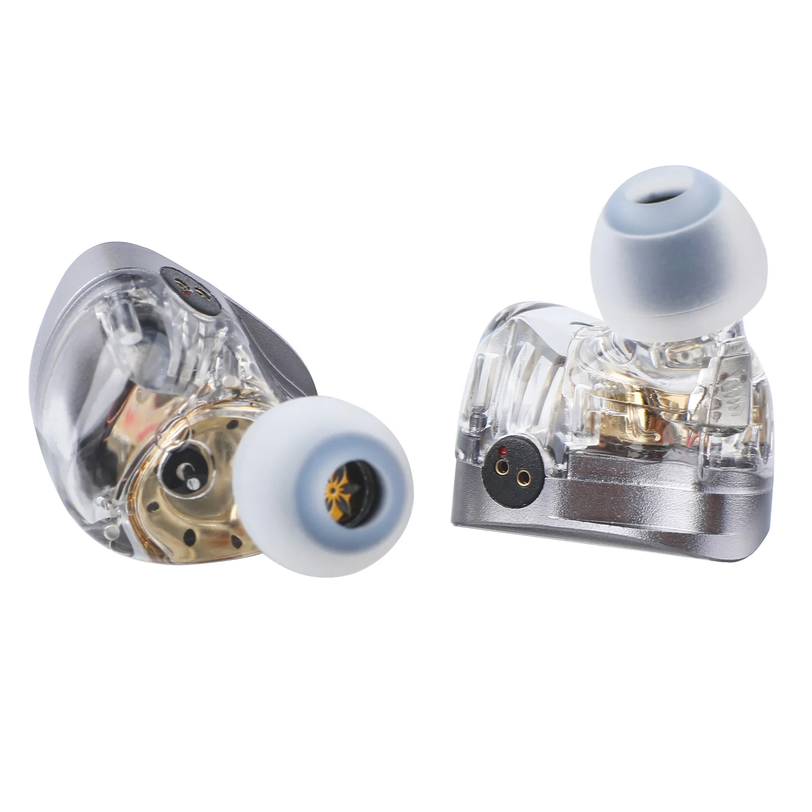 سماعات أذن 7HZ Sonus 1DD + 1BA Hybrid IEM HiFi داخل الأذن مع كابل OCC مطلي بالفضة عالي الجودة للموسيقي الصوتي