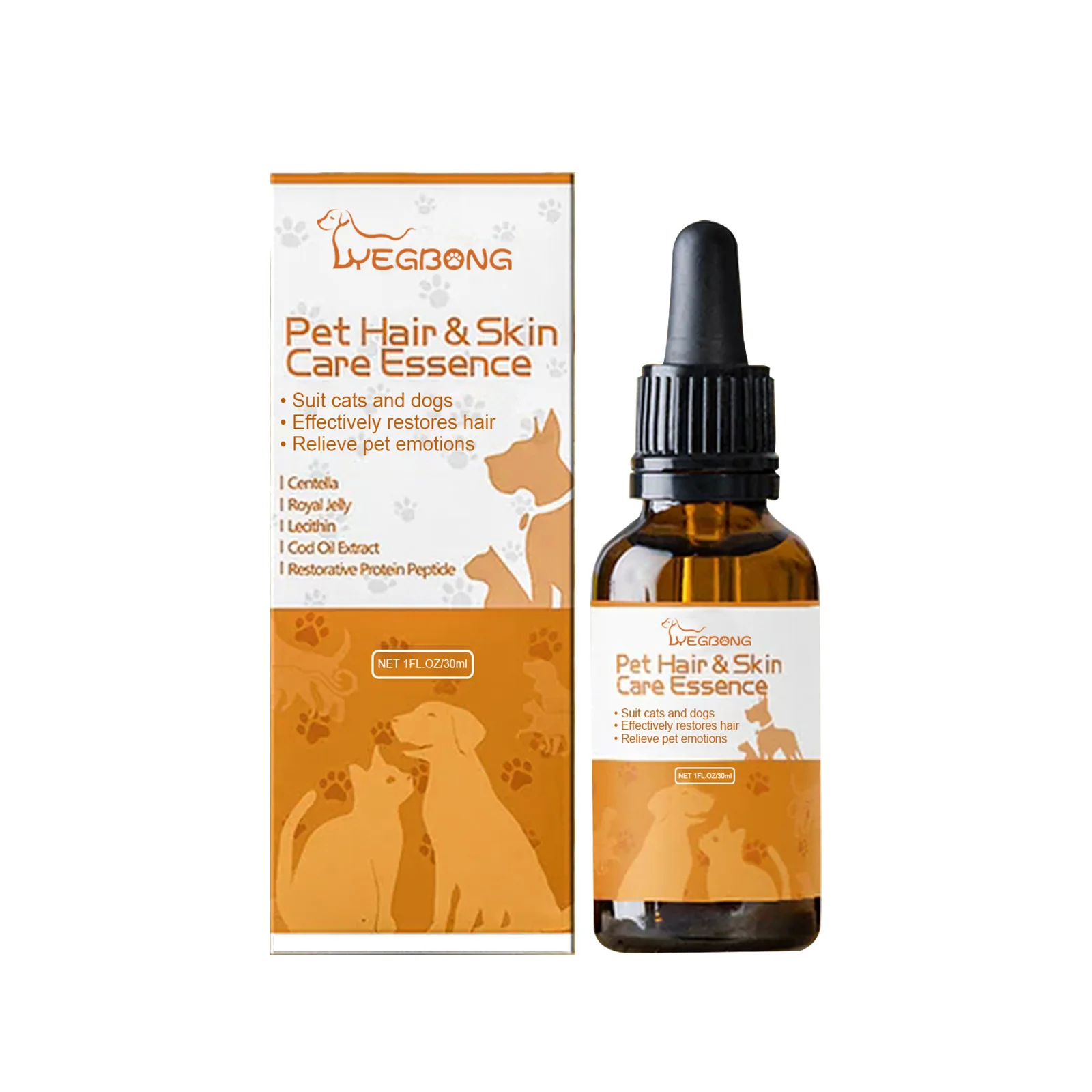 Pet Skin Care Liquid Coat Moisturizing Conditioner Fur Nourishing Skin Repair Promote Hair Growth Anti Itch Dog Hair Care Serum