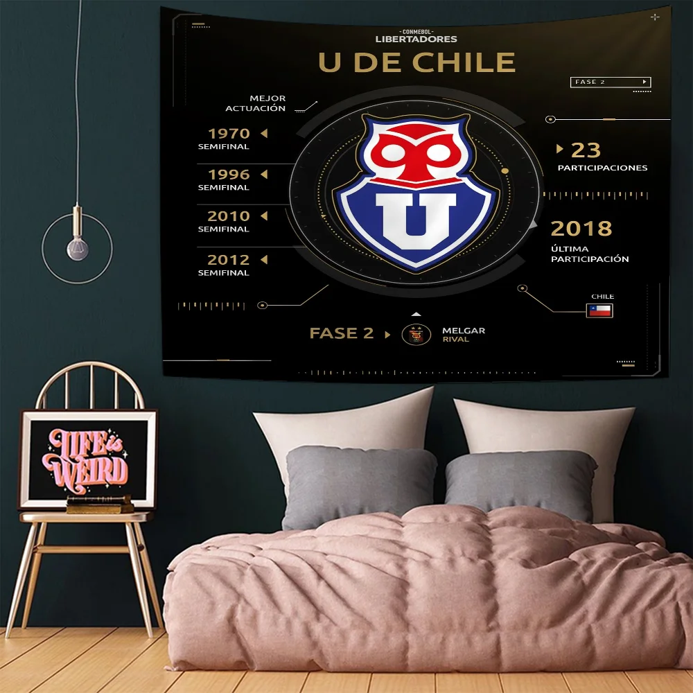 University of-C-Chile fashion logo Hanging Bohemian Tapestry Home Decoration hippie bohemian divination Wall Hanging Home Decor