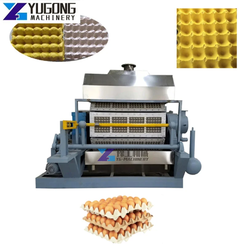 Automatic Paper Pulp Egg Tray Production Line Waste Paper Recycle Used Egg Tray Machine Small Machine Making Egg Tray