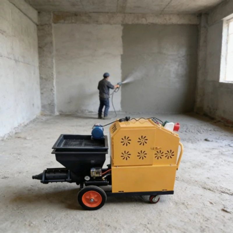 

Cheap Multifunctional Cement Mortar Spraying Machine Electric Mini Stucco Pump Cement Sand Mortar Spraying Machine