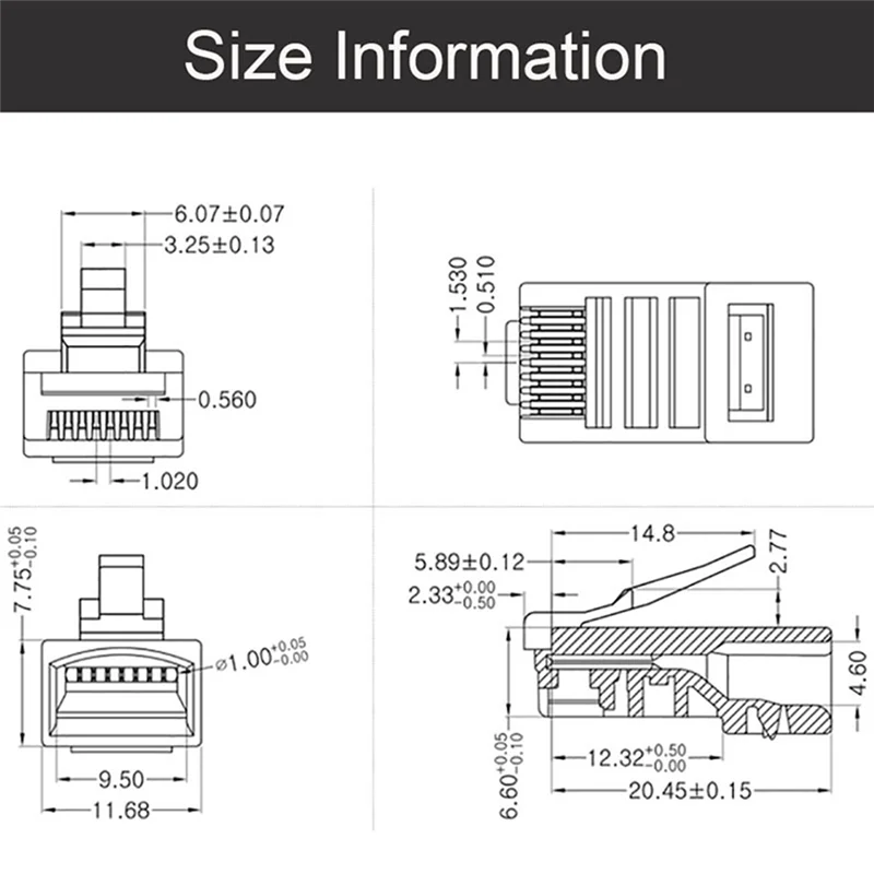 200Pcs RJ45 Connect… - image